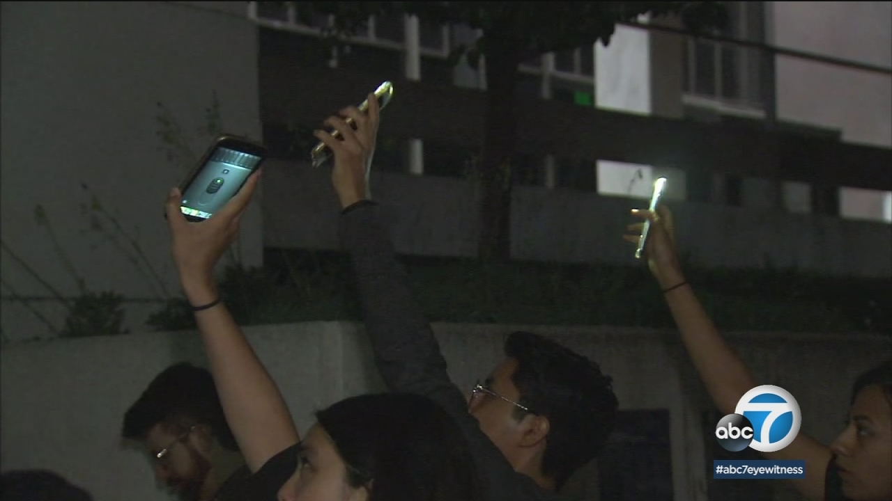 Downtown LA campers protest federal immigration policies