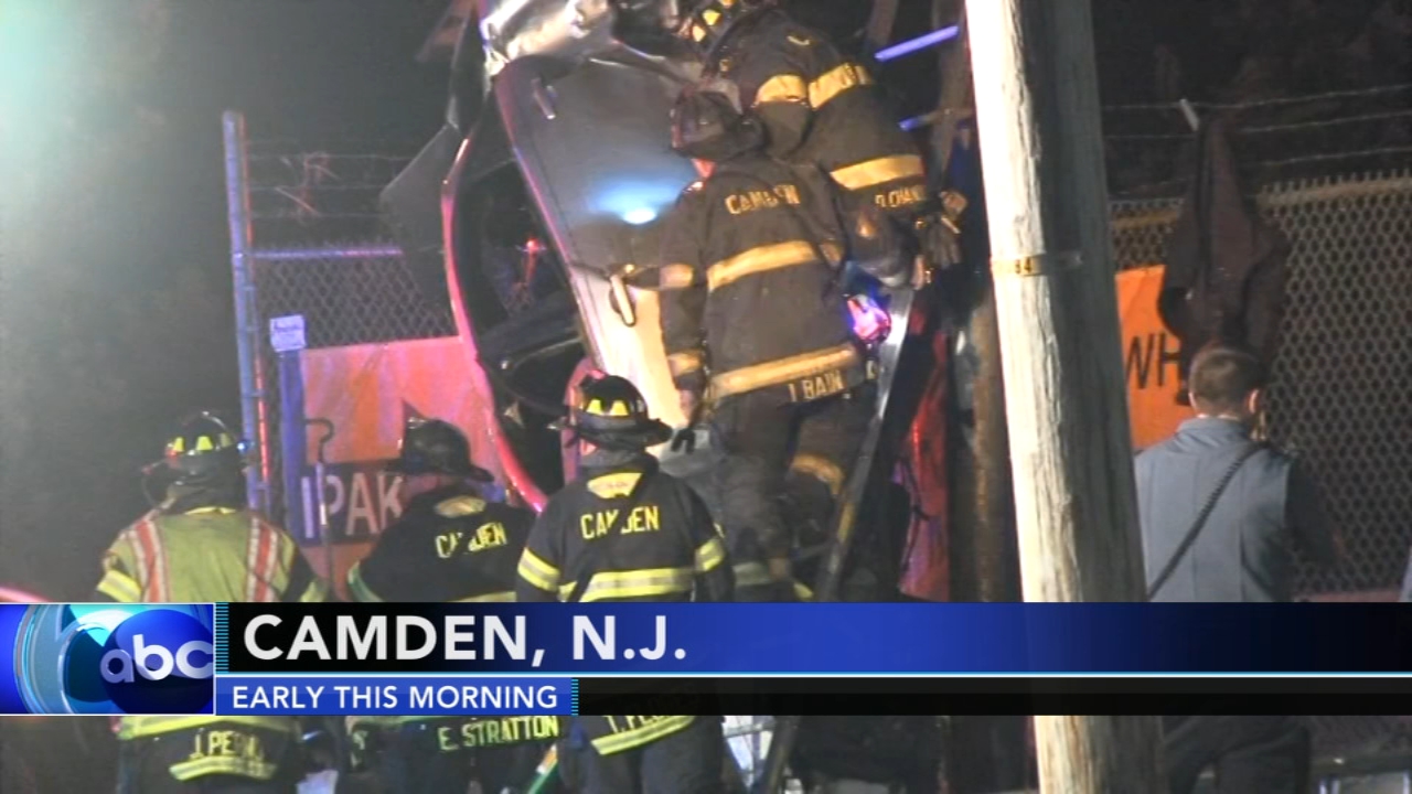 Rollover crash traps 3 adults and baby
