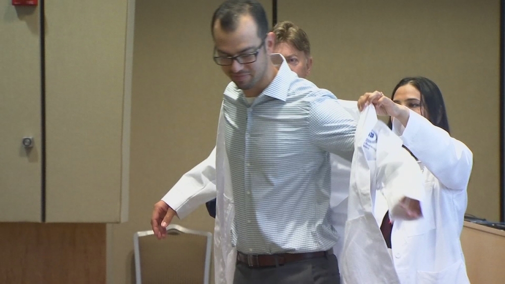 Inaugural Saint Agnes residents given their white coats