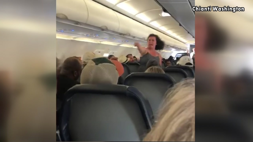 Irate passenger on Spirit Airlines flight