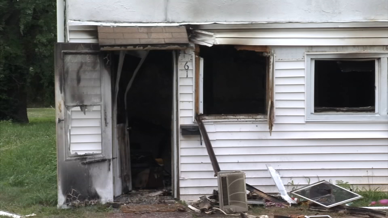 Crews battle house fire in Salem County