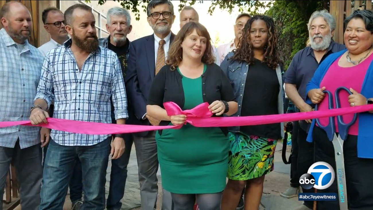 The East Village Arts Park in Long Beach has been re-opened.