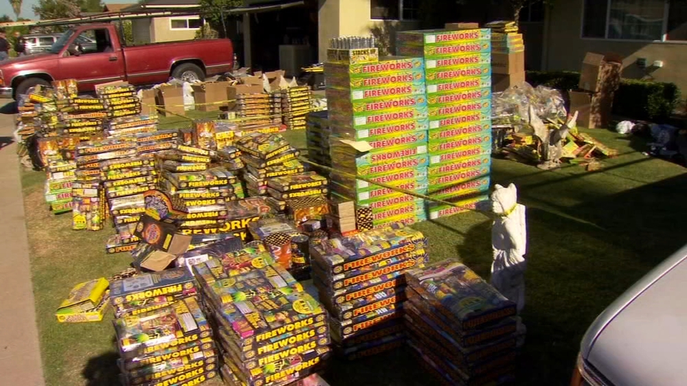 Massive cache of stolen fireworks found inside Clovis home