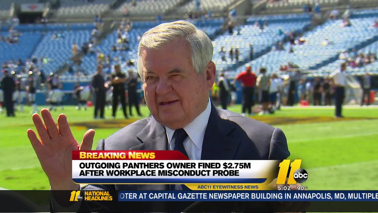 Outgoing Panthers owner Jerry Richardson fined $2.75 million