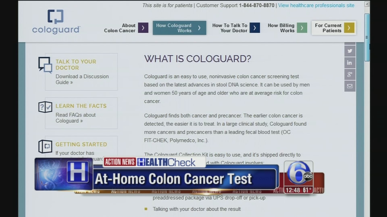New athome colon cancer test for sale 6abc Philadelphia New athome colon cancer test for sale 6abc Philadelphia