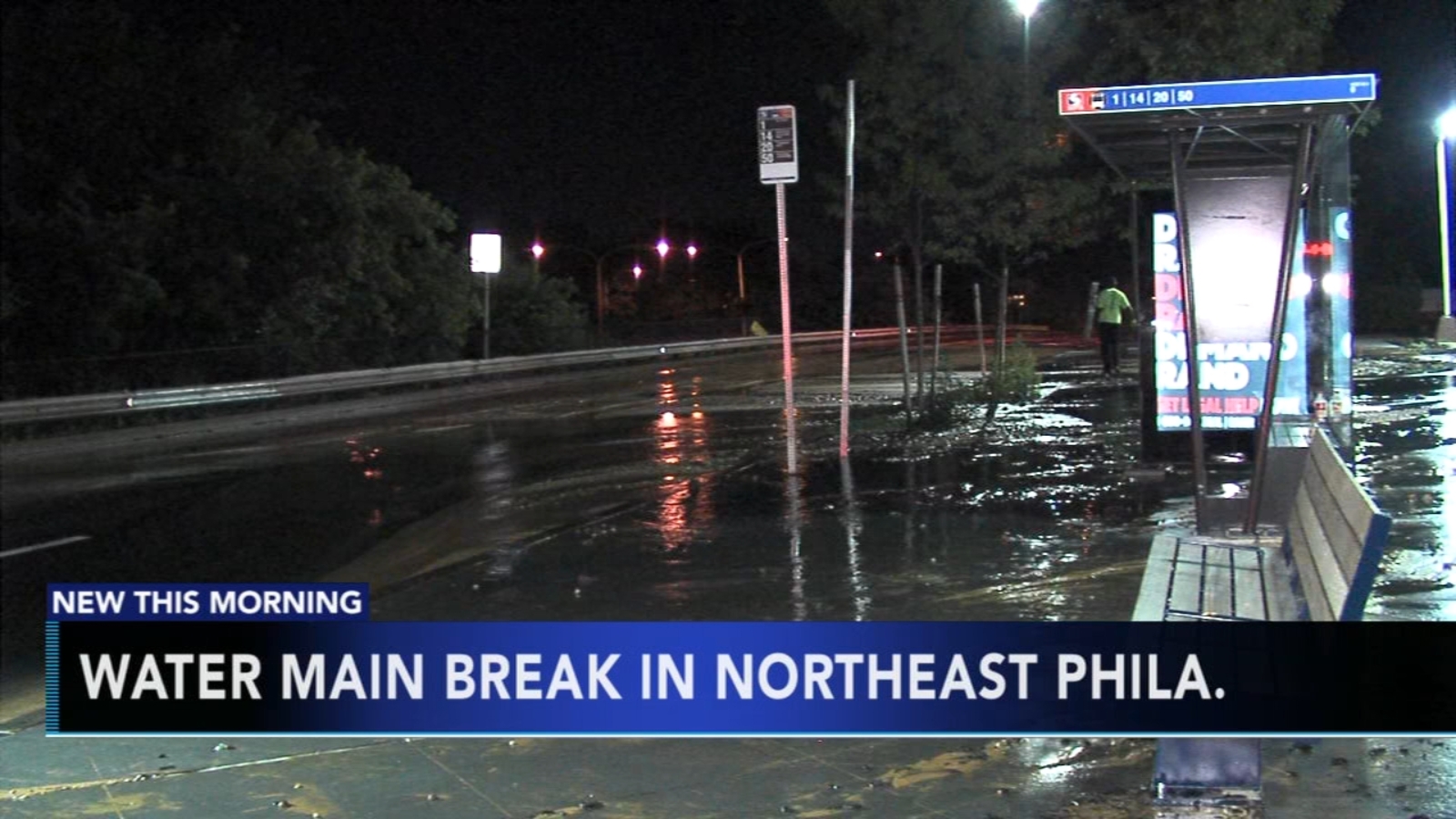 Water main break shuts down part of Roosevelt Boulevard - 6abc Philadelphia