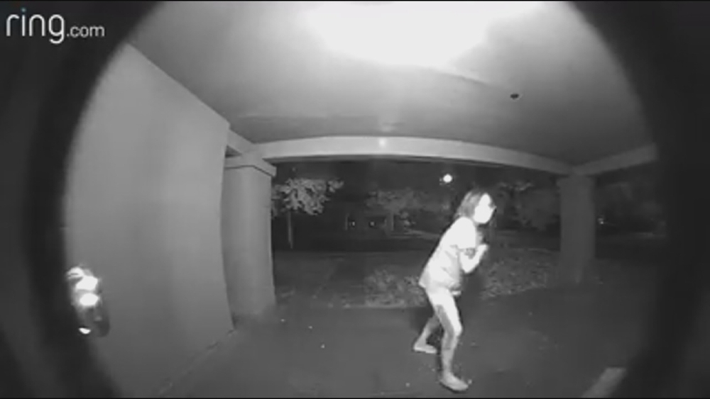 Shocking surveillance video captures scary moment for homeowner