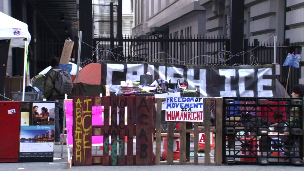 Activists hold 'Block ICE' block party protest on 4th of July in SF