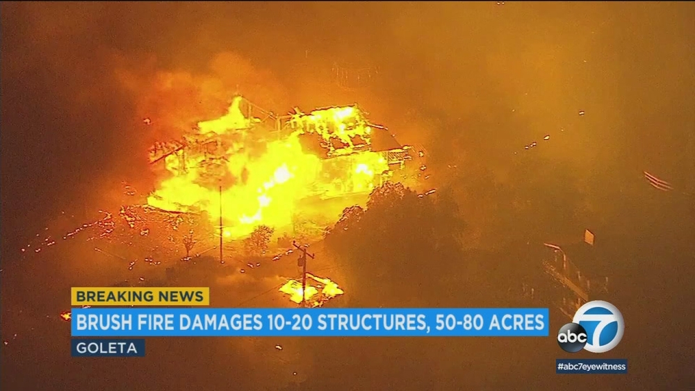 Goleta brush fire: Local state of emergency declared