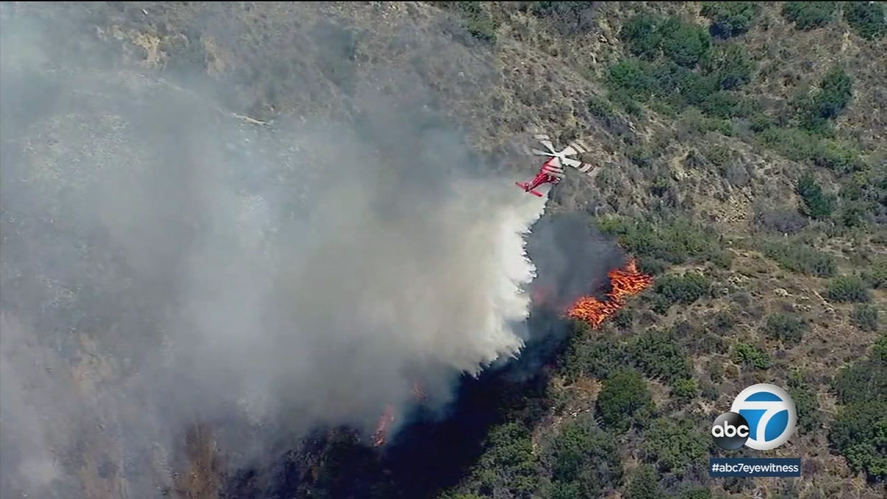 Evacuations lifted for Burbank brush fire