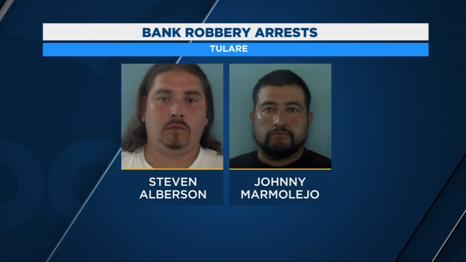 Two men arrested in connection to bank robbery in Tulare - ABC30 Fresno