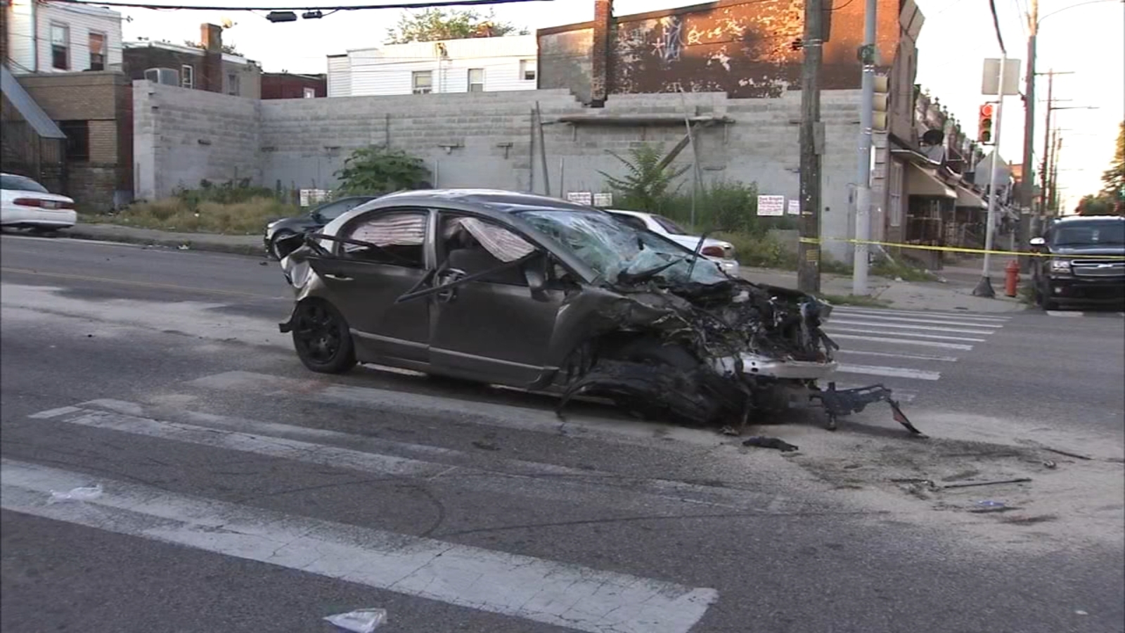 Several injured after car crashes in Hunting Park section of Philadelphia 6abc Philadelphia