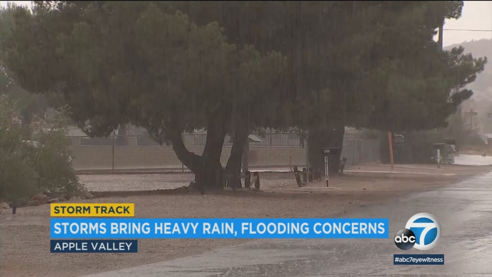 Thunderstorms prompt flooding concerns in Inland Empire - ABC7 Los Angeles