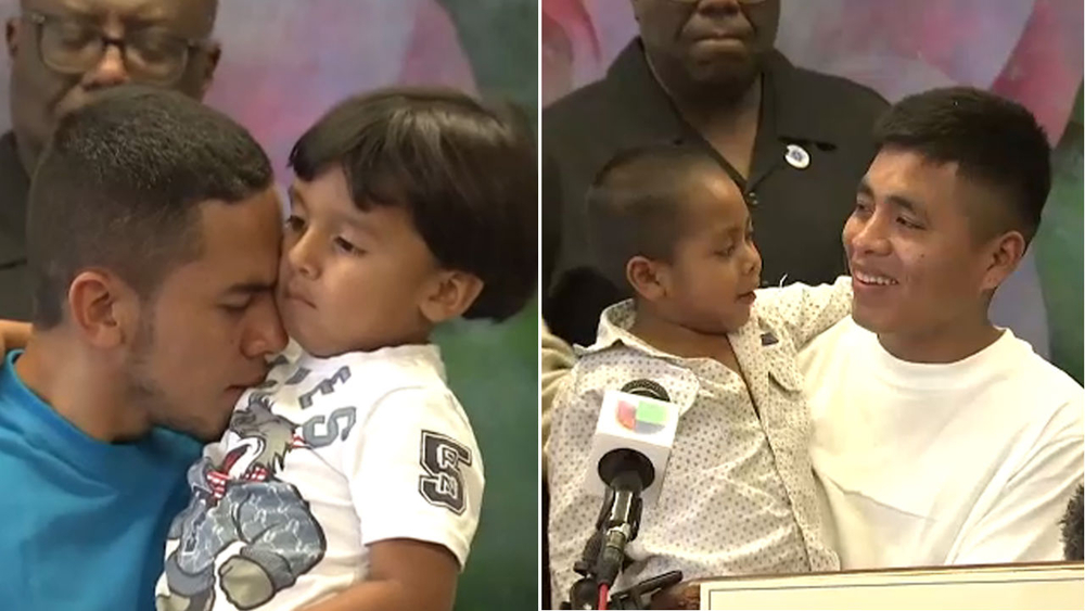 2 immigrant dads separated from sons while crossing US border reunited in NYC
