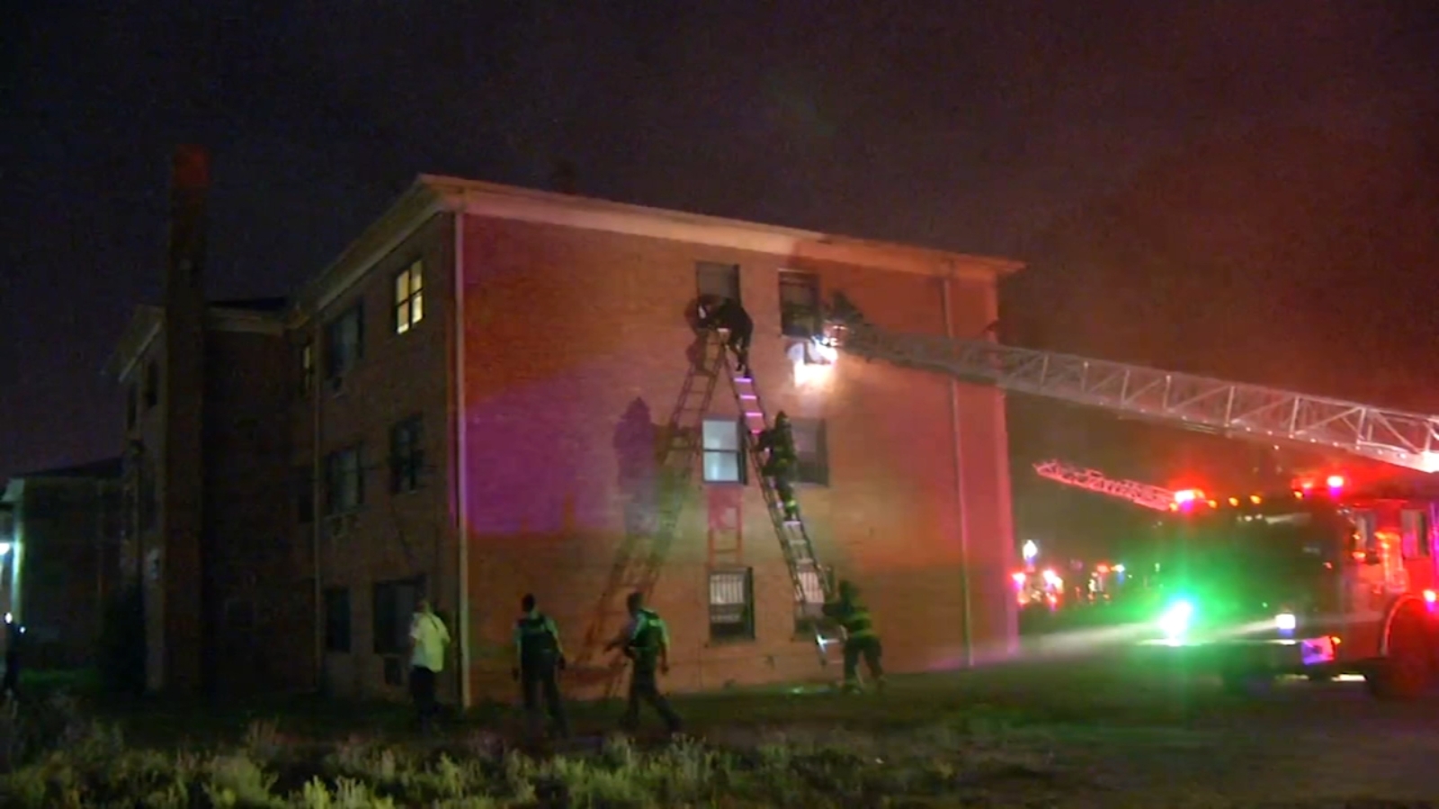 Several residents rescued from Chatham apartment building fire ABC7