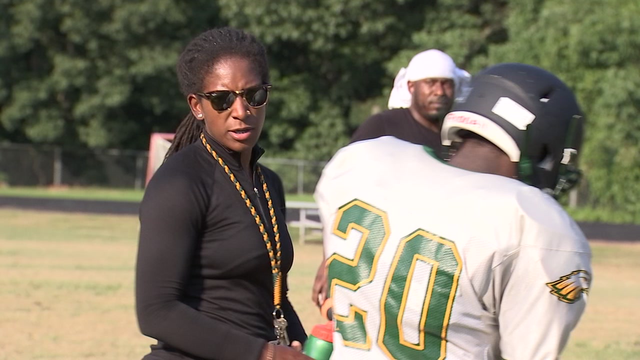 Enloe female football coach hopes to inspire youth