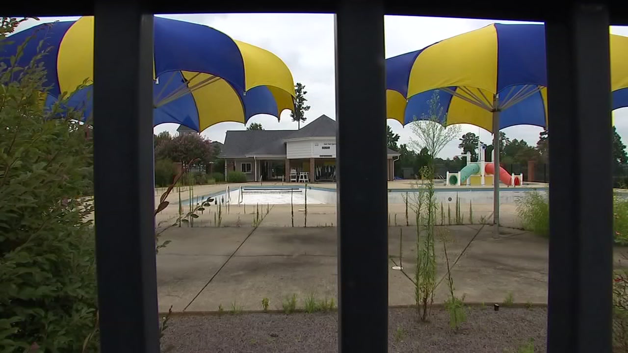 Clayton homeowners on the spot about decaying pool