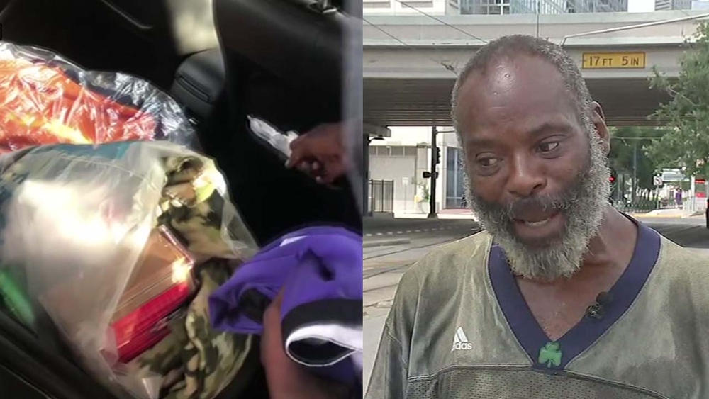Woman reunites with homeless man after viral serenade