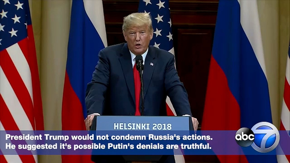 Trump questions US intel, not Putin, on Russia 2016 meddling