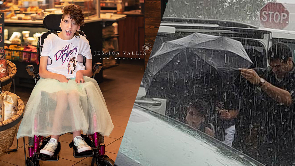 Starbucks store saves photoshoot for teen with cerebral palsy
