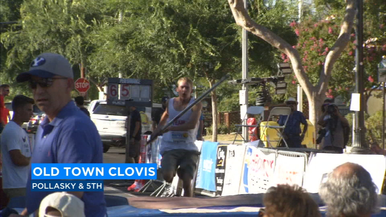 Old Town Clovis hosts athletes who rise above the rest at Pole Vaulting Championship