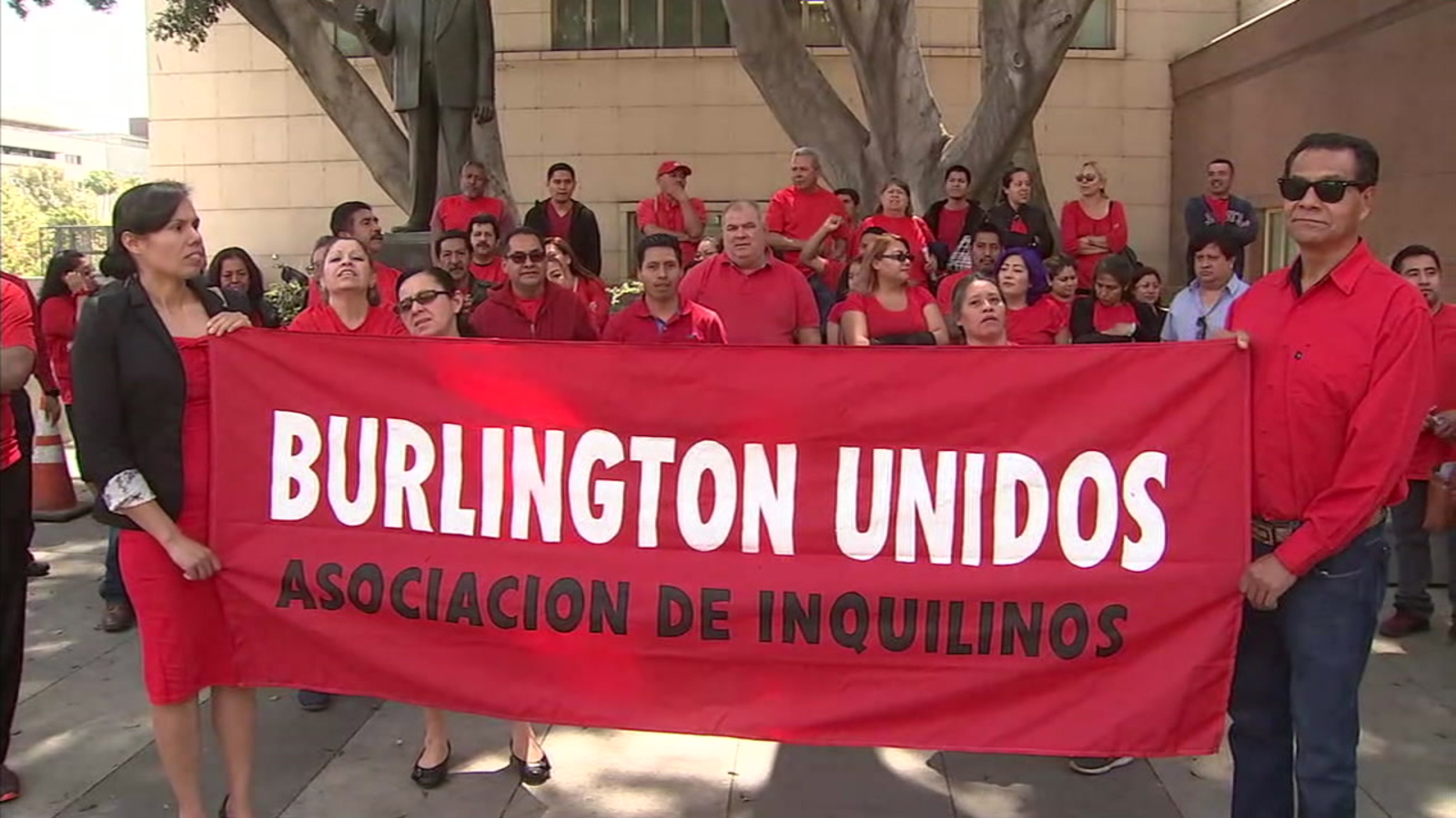 Westlake tenants join rent strike against landlord to protest living conditions ABC7 Los Angeles