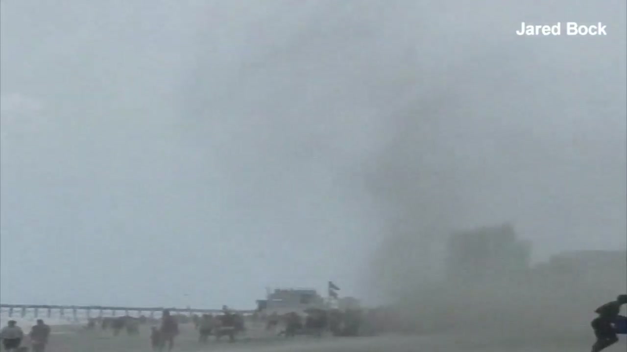 Waterspout touches down in Myrtle Beach