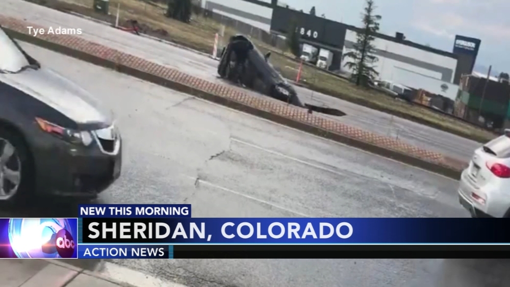 SUV swallowed up on Colorado street