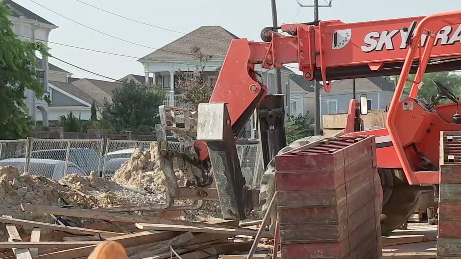 Worker dies after being struck by forklift at construction site in the ...