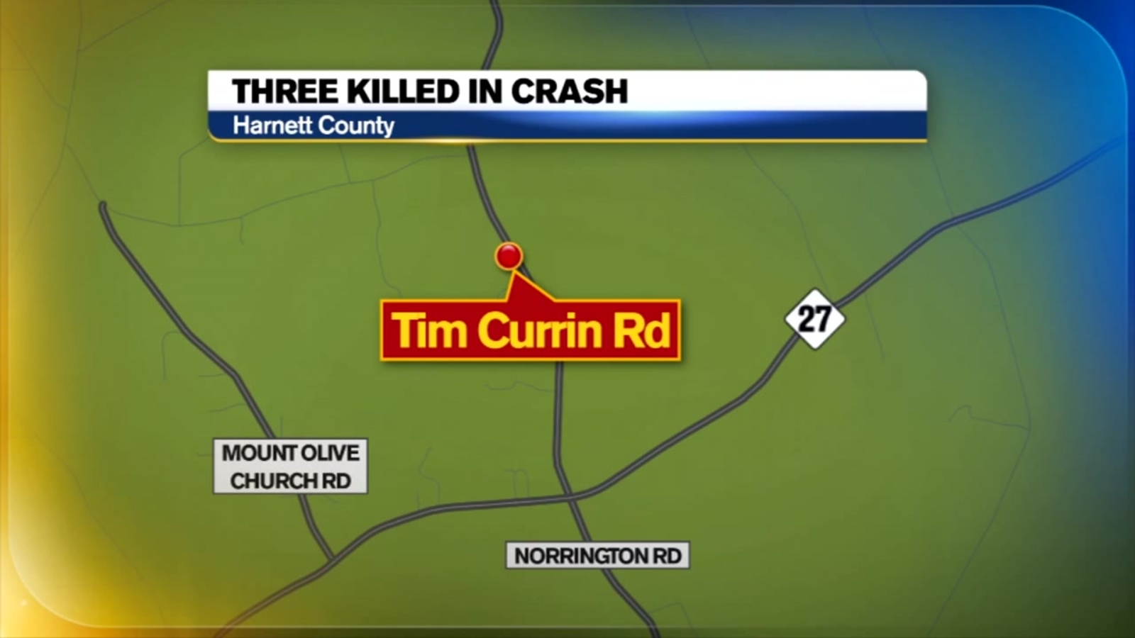 3 dead in single-car crash in Harnett County - ABC11 Raleigh-Durham