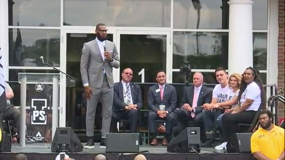LeBron James opens I Promise School for at-risk children