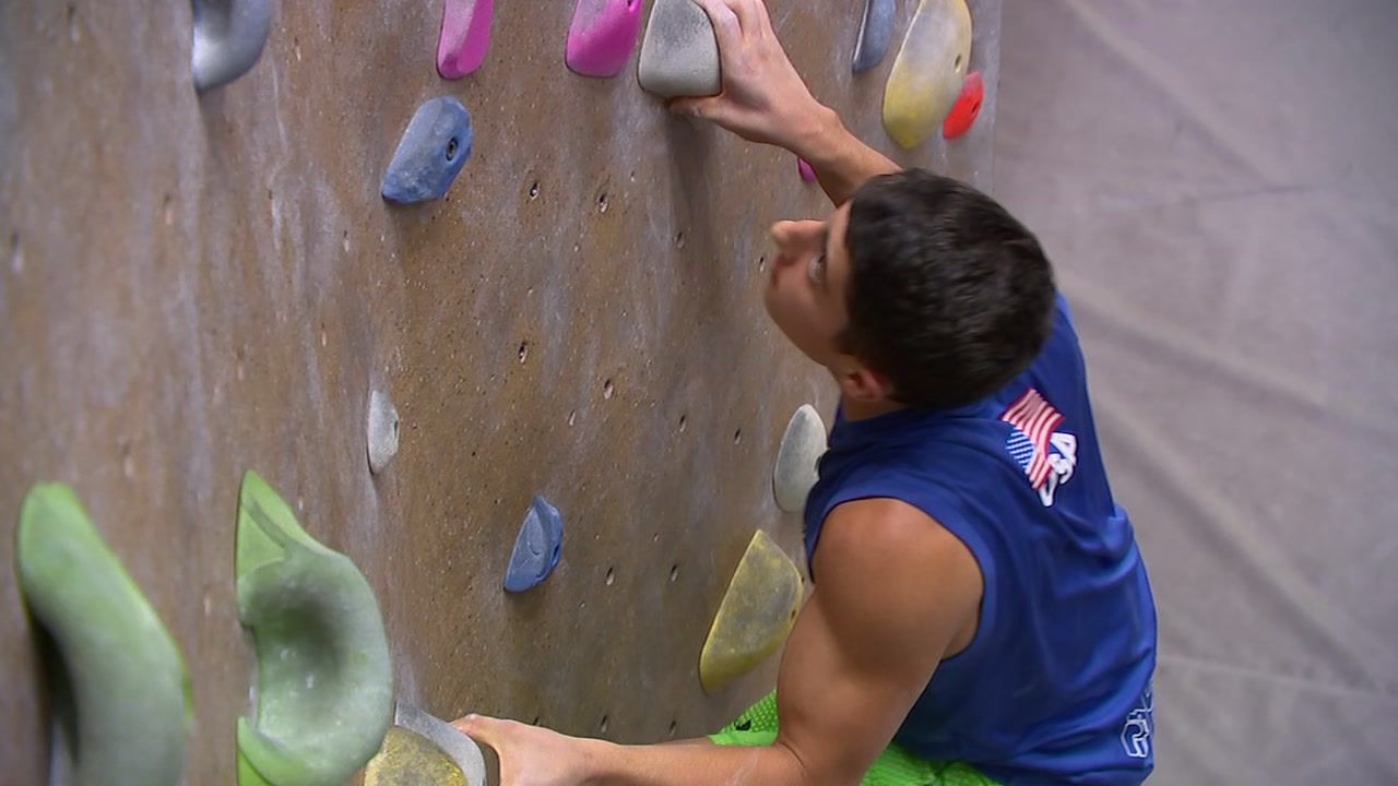 Young Triangle rock climber is reaching new heights