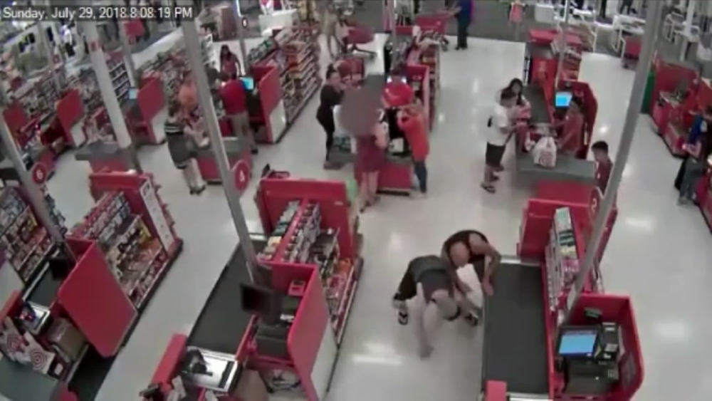 Man tackles man suspected of taking upskirt photos