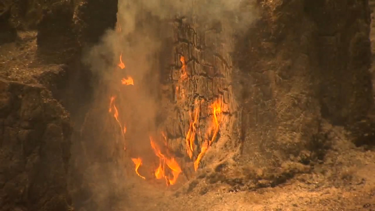 Fire crews making slow progress towards stopping Ferguson Fire