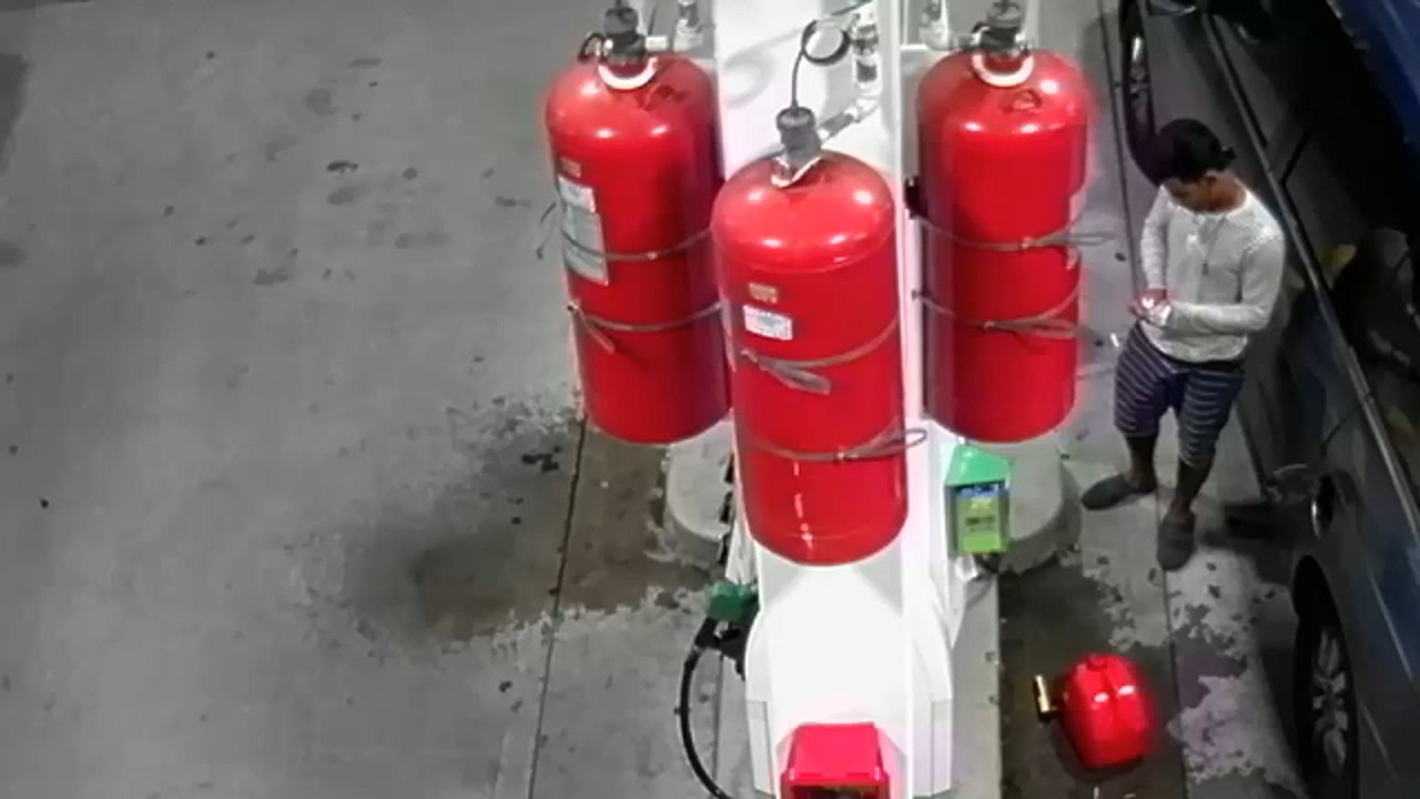 Police: Man arrested in Buffalo after caught on surveillance setting fire to Staten Island gas station