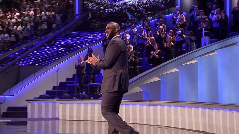 Actor Tyler Perry shares inspiring story of faith at Lakewood Church
