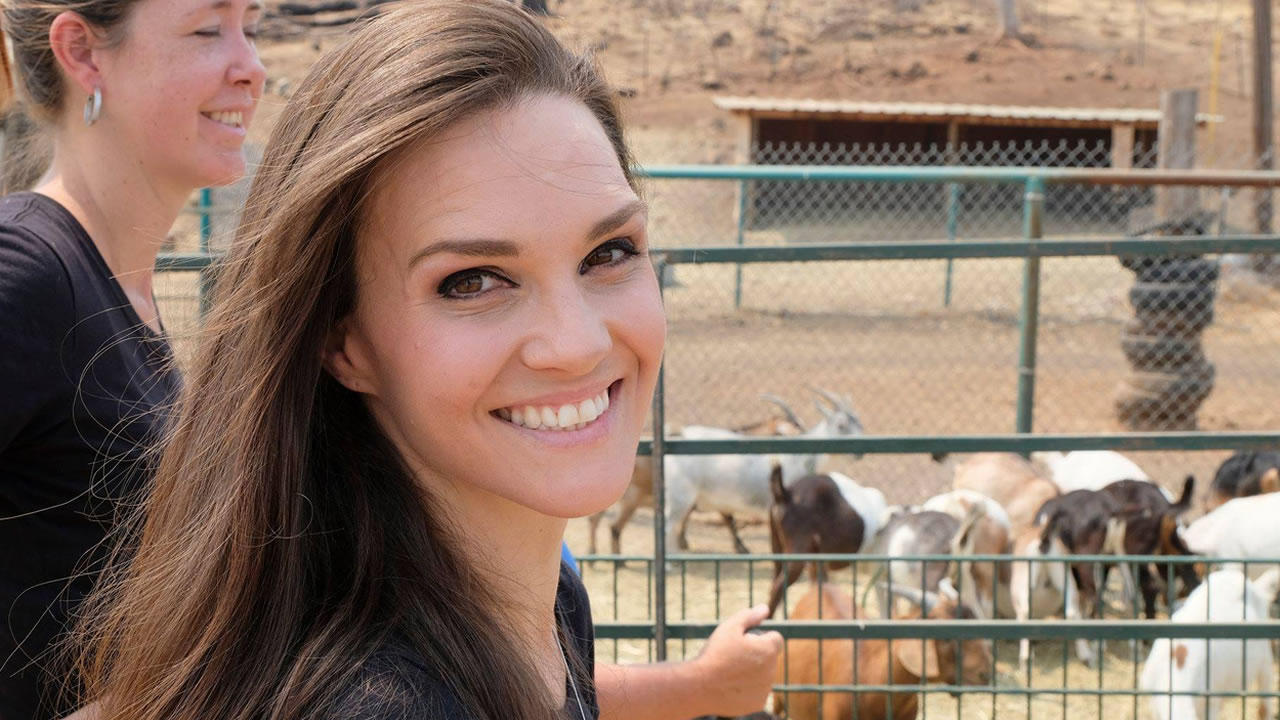 Animals rescued from California wildfires by motorcycle-riding CoverGirl
