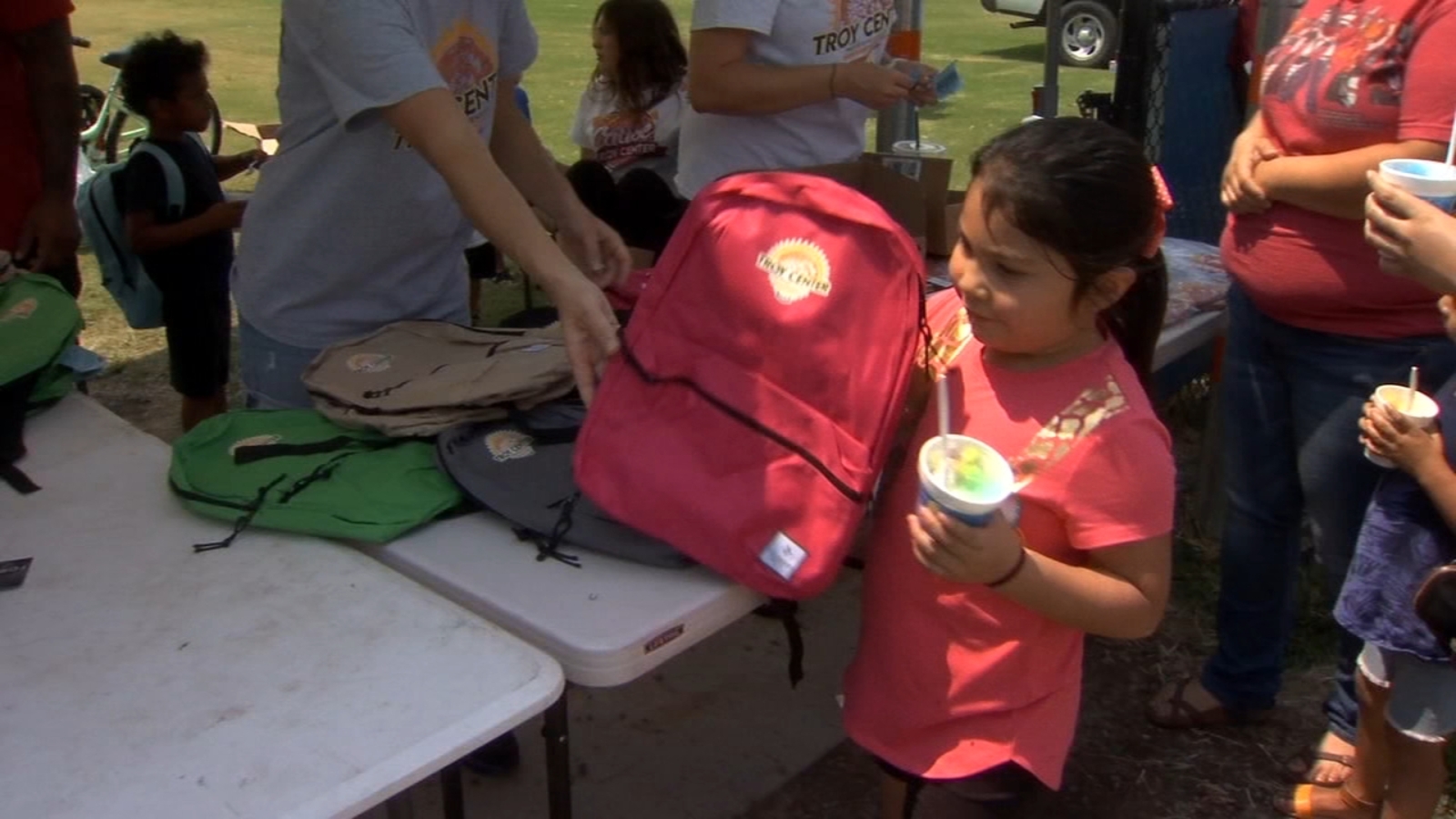 Backpack and supply giveaway at Fresno State ABC30 Fresno