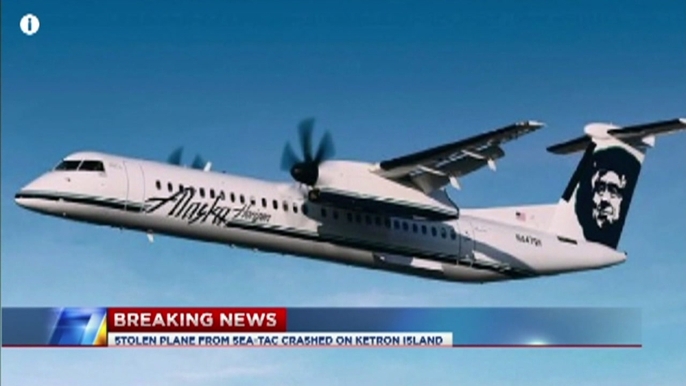 Plane stolen by 'suicidal' employee crashes near Seattle