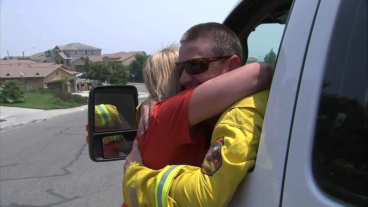 Holy Fire evacuees thank firefighters who risked their lives for them