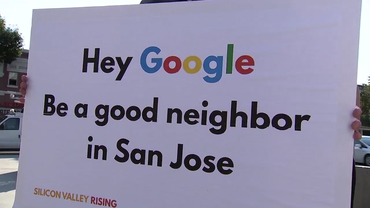 Protesters fear Google's proposed complex in SJ will drive up cost of living