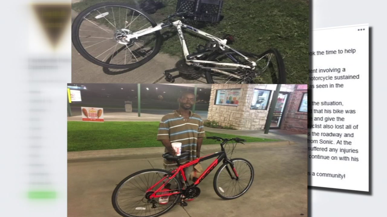 Good sam buys bike for man whose was damaged