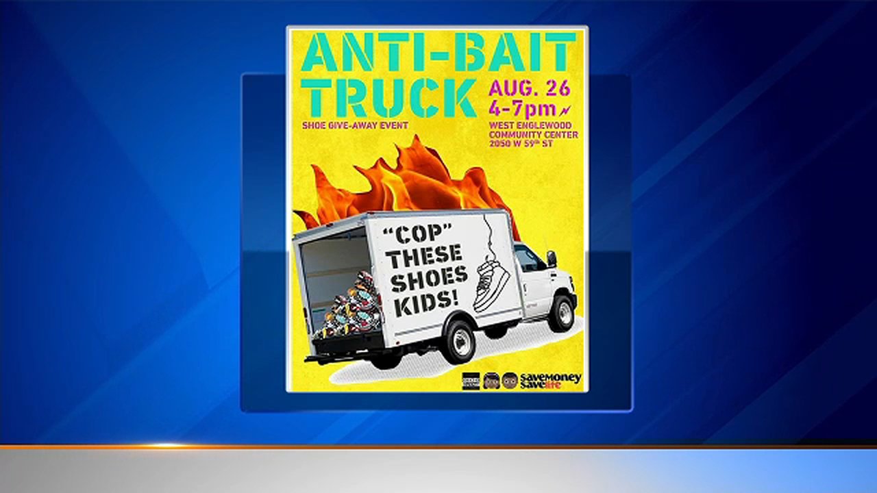 10K free shoes in Englewood: Rapper hosts 'Anti-Bait Truck' giveaway