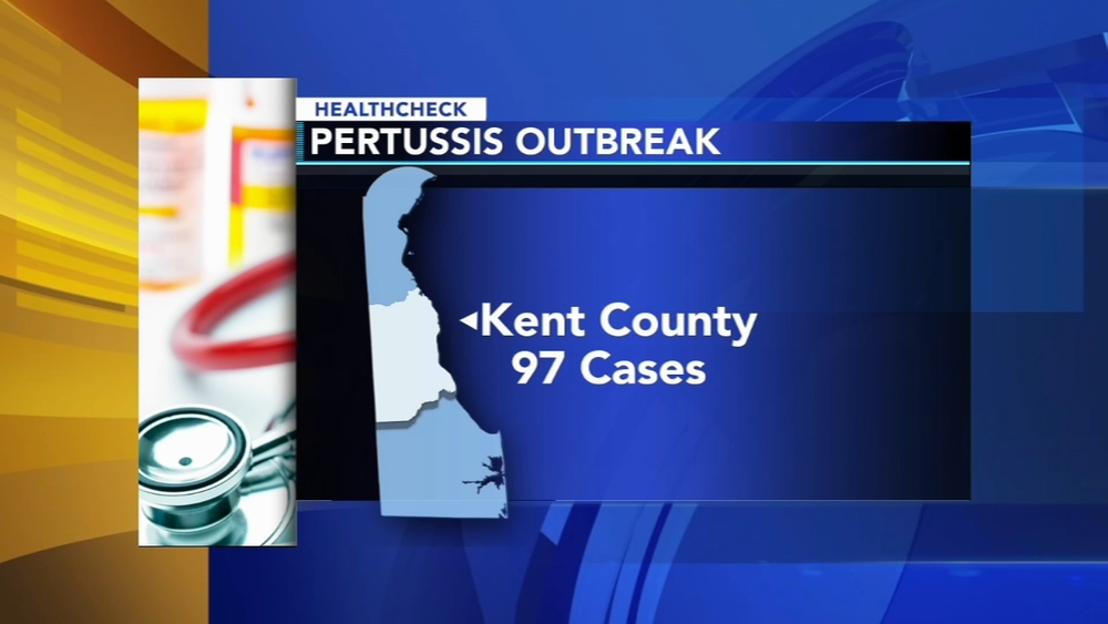 Officials report whooping cough outbreak in central Delaware