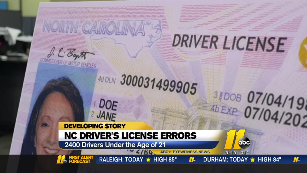 Over 2,000 licenses printed with errors, DMV says