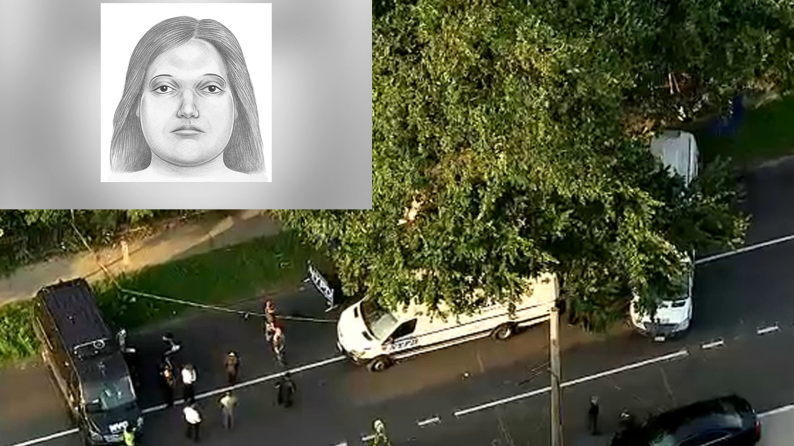 Sketch released of victim after remains found in bags on sidewalk near ...