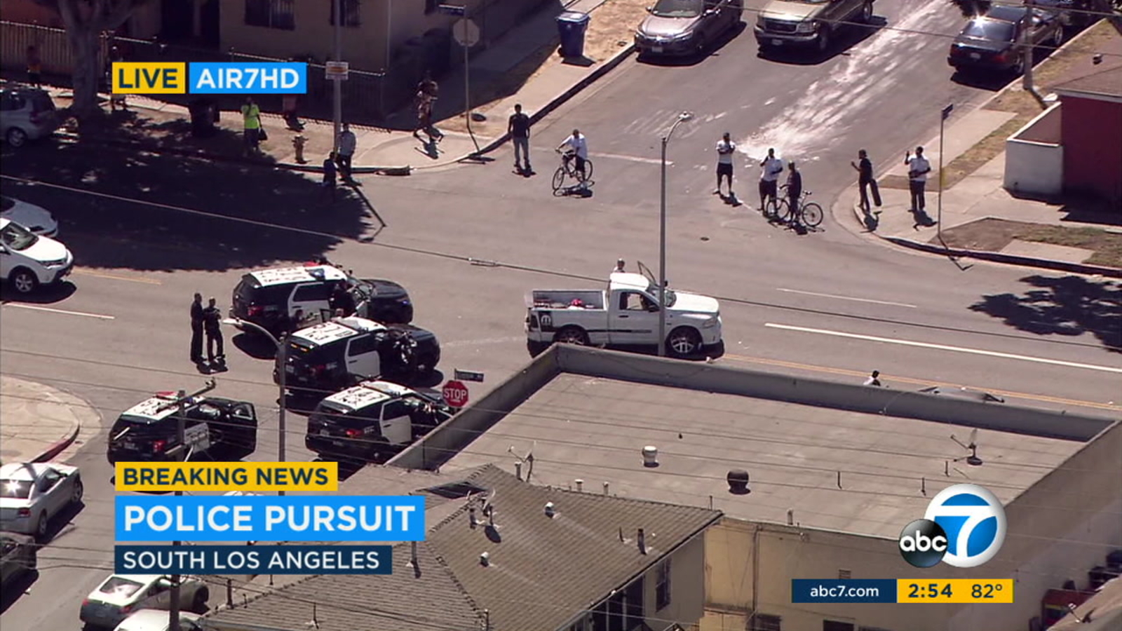 South LA chase: Suspect arrested after slow-speed pursuit - ABC7 Los ...