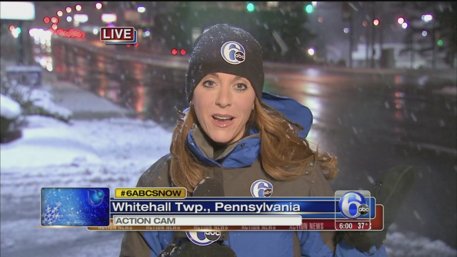 Video Annie Mccormick Reports On Snow In Lehigh County 6abc Philadelphia