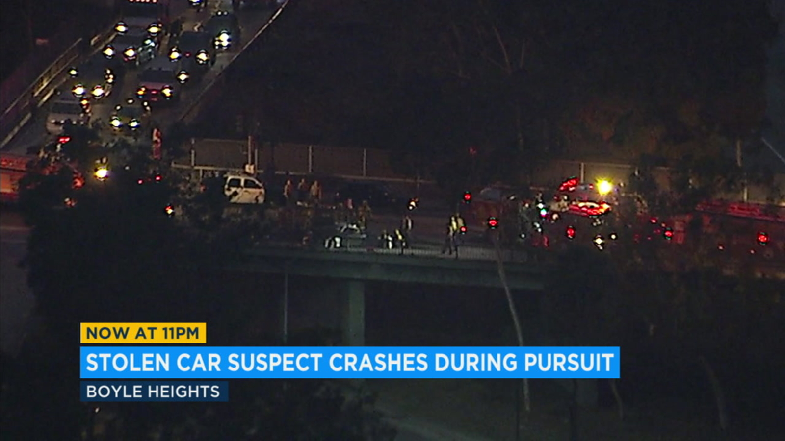 Chase of stolen car ends in Boyle Heights crash ABC7 Los Angeles