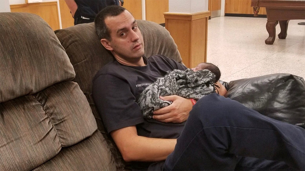 Baby dropped off at fire station
